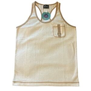 Andrew Christian Glampground Capsule Trail Tank Medium Cream